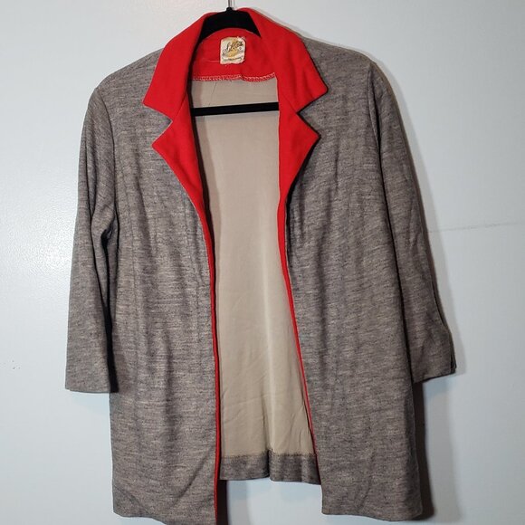 Vintage Silla's from Italy to Miami Gray and red 3-piece suit 1960's / 1970's - Picture 7 of 10